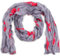 style3 Damen Schal leicht und schmal in Japan-Design mit Schleifenmuster Damenschal Sommer-Schal One size, SCHAL Farbe:Grau