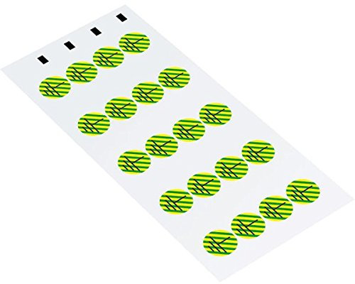 LEMAX® Leiterkennzeichen Schutzleiter Erde,RoHS-konform,Polyesterfolie,Ø 16mm,20/Bogen