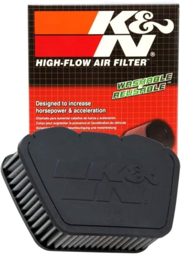 K&N YA-1307 Motorrad K&N Tausch-Luftfilter, Rot | kompatibel mit Yamaha XVS950/1300 V-Star 2007-2016 (YA-1307)