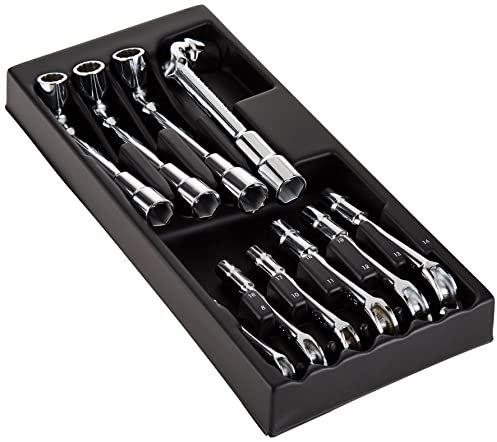 Britool E194939B Tray Module Angle Socket Wrench Set (10-Piece)