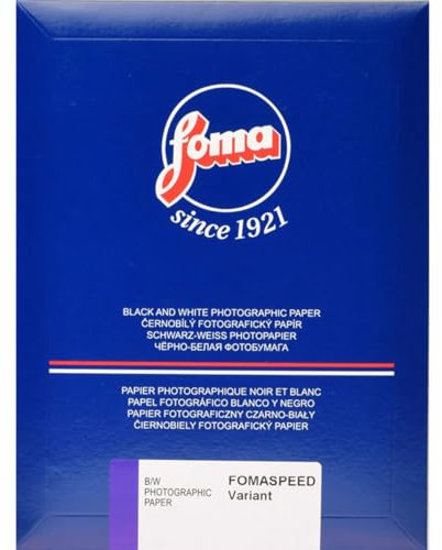 Foma Fomaspeed 311 Variant III VC RC Glossy Black & White Fotopapier, 11 x 14, 25 Blatt, 100 Bögen, schwarz, 5 x 7