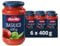 Barilla Red Sauce Basilico, tomato and basil pasta sauce, sun-ripened tomatoes, 100% Italian tomatoes, Pack of 6 x 400g