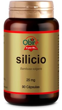 Obire | Silicio 25 mg | 90 Cápsulas | Cuidado de Huesos, Articulaciones y Piel