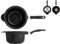 Home Granchef Paiolo Antiaderente con 1 Manico, Alluminio, Nero, 26 cm