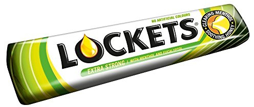 Lockets - Pastilles mentholées extra fortes - lot de 6 sticks de 41 g