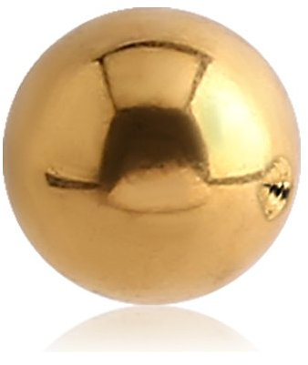 eeddoo Piercingkugel klassisch Gold Edelstahl 1,6 x 4mm