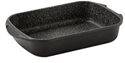 Barazzoni Le Cotture Speciali Lasagnera, Alluminio/Marmotech, 25X20 Cm, Nero, 25 x 20 cm