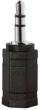 LogiLink CA1102 cuffie Stereo adattatore (3,5 mm jack da 2,5 mm a presa) Nero