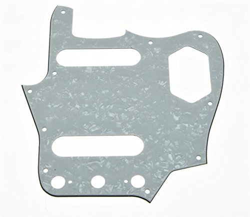 KAISH White Pearl American Vintage Jaguar Guitar Pickguard Scratch Plate for Fender Jaguar