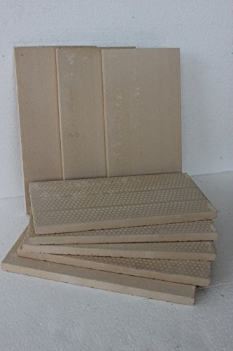 Panneaux réfractaires, chamotte pour four, qualité supérieure, 400 x 200 x 20 mm