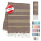LeStoff Hamamtuch - 100% Bio-Baumwolle, 95 x 180 cm, Vorgewaschen, Saugstark, Schnelltrocknend, Leicht, Schick, Glitzer, Badehandtuch Damen, Strandtuch Damen, Badetuch groß (Braun - Gold)