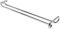 Emuca 8930111 Support porte-verres à pied suspendu sous armoire/étagère, 41cm long en acier chromé 1 Chromé