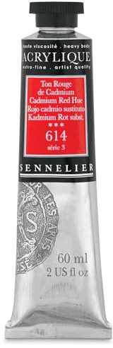 Sennelier Extra-Fine Artist Acryliques cadmium red hue 614 60 ml by Sennelier