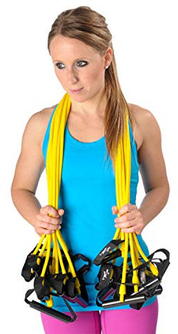 Dittmann 10er Paket Body-Tube Widerstand Training Functional Fitness Reha gelb