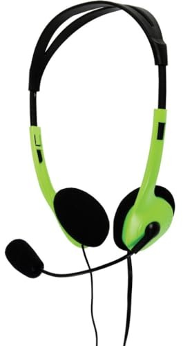 BASICXL BXL-1GR Portable Stereo Headset Green