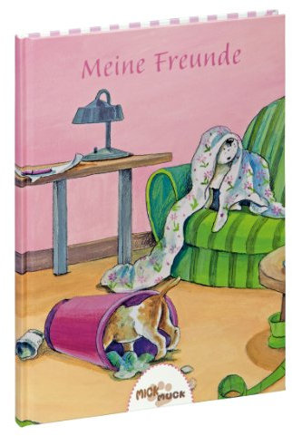 Pagna 20517-15 Buch - Meine Freunde Mick und Muck Motiv Hundechaos, 14.5 x 22 cm, 60 Seiten