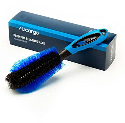 LICARGO® Felgenbürste für eine effektive Reinigung bis tief ins Felgenbett - Felgen Bürste zur schonenden Pflege von Stahl- und Alufelgen - Felgenbürste Alufelgen, Felgenbürste lang