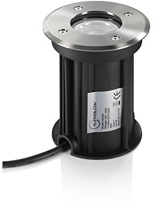 Auraglow Deep Recessed GU10 Holder Garden Ground Path Deck Light IP67 Driveway Outdoor Uplighter