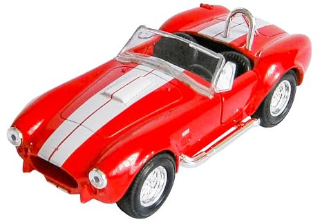 ECO 1965 Shelby Cobra 427 S/C Modellauto Metall 4-VAR. Modell Auto Spielzeugauto 86 (Rot)