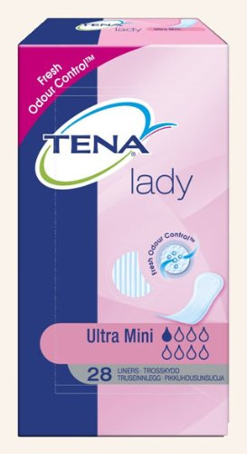 Tena Lady Ultra Mini Fresh Odour Control Einlagen bei Blasenschwäche – 28 Liners (Multi Pack 10 x 28)