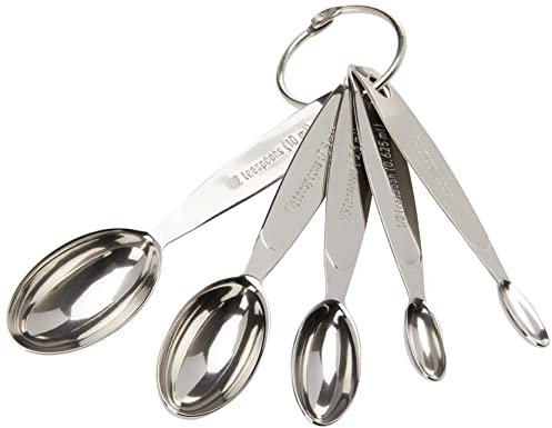 Cuisipro Measuring Spoon, Stainless Steel, Pinch, 1/8 TSP, 2/3 TSP, 1 1/2 TSP, and 2 tsps