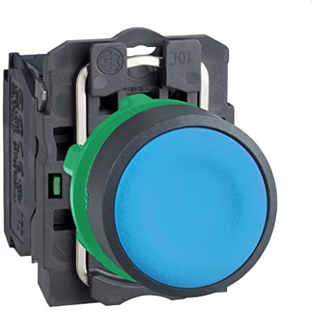 PULSADOR RASANTE 1NA AZUL