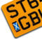 Sticar-it Ltd Scotland Scottish Saltire Badge for Motorbike Motorcycle Number Plate vinyl sticker Road legal