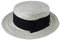 12 X STRAW BOATER HAT, WITH THICK EXTRA WIDE BLACK BAND WITH BOW EDWARDIAN FANCY DRESS, ST TRINNIANS