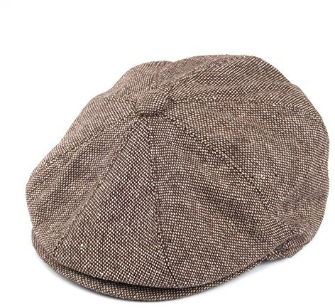 Jaxon & James Marl Tweed Ballonmütze - Braun - L