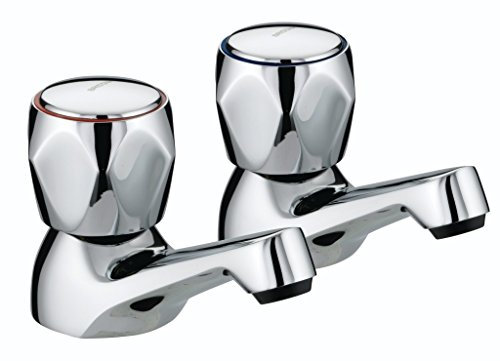 Bristan VAC 3/4 C MT Club Robinets de baignoire chromé avec têtes en métal