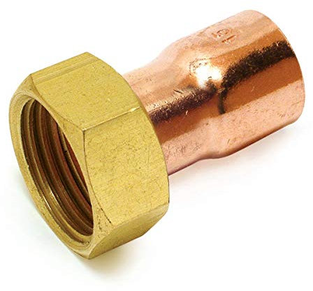 raccord 2 pièces douille en laiton - femelle 26 x 34 vers femelle 22 - sachet de 2