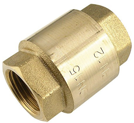 Rückschlagventile leichte Bauform, bis PN 12 - G 3/8 bis G 4 für Druckluft Wasser (G 1/2, Werkstoff: Messing)