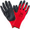 Urgent 1003-7 12 Paar Arbeitshandschuhe EN420 Kat I, Rot/Schwarz