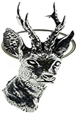 Damen Ring Hirsch verstellbar Zinn Handarbeit Hirschkopf