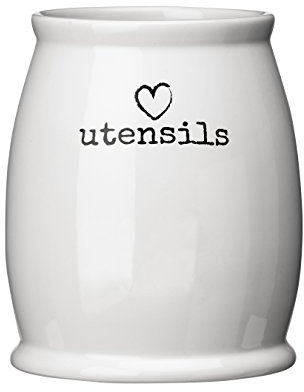 Premier Housewares Charm Utensil Jar - White