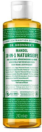 Dr Bronner Organic Almond Castile Liquid Soap 237ml