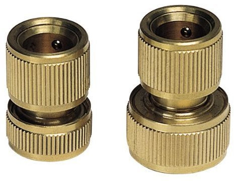 Raccordo rapido attacco 5/8 in ottone con stringitubo ed acquastop â€“ Papillon