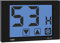 VEMER VE477600 AKUOS - Umidostato Igrostato Digitale Touch Screen da Parete, Alimentazione 230V, Nero
