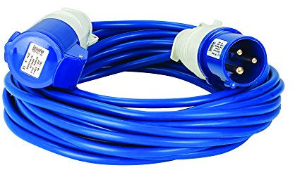 Defender Extension Lead Blue 2.5mm2 16A 14m 230V for Caravan Motorhome (E85221)