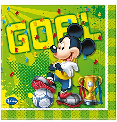 Servietten Mickey Goal Disney, 20 Stück