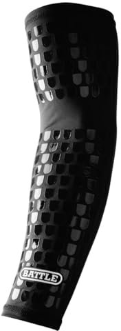 Battle Ultra-Stick Full Arm Sleeve - Kompressions-Stützärmel mit Ultra-Tack Grip - Unterarm- und Ellbogenschutz, Single