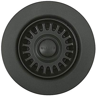 Blanco BL441095 Silgranit II - Tapón y colador de residuos coordinados para fregadero, color antracita
