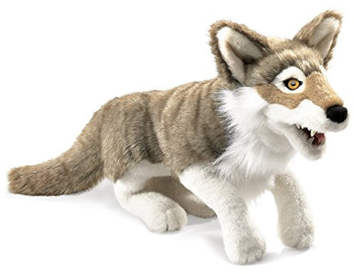 Folkmanis Wolf Hand Puppet (Grey), Graubraun
