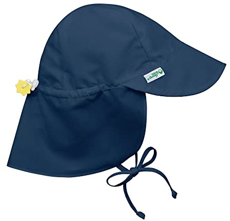 i play. Baby Flap Sun Protection Swim Hat, Navy, 0-6 Months