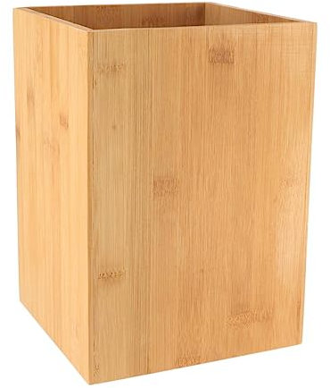 Ideko - Poubelle de salle de bain en bambou