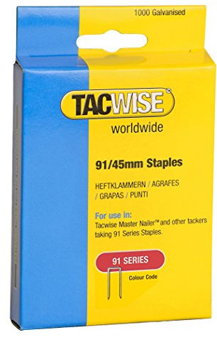 Tacwise 1174 91/45mm Heftklammern, Silber, 45 mm, 1000 Stück