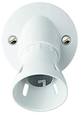 MK K1172RPWHI Angled Batten Lamp Holder