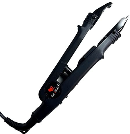 hair2heart Conector térmico para extensiones de cabello - Herramienta de fusión de hierro para la unión de queratina, I-Tips y U-Tips - Crea uniones fuertes