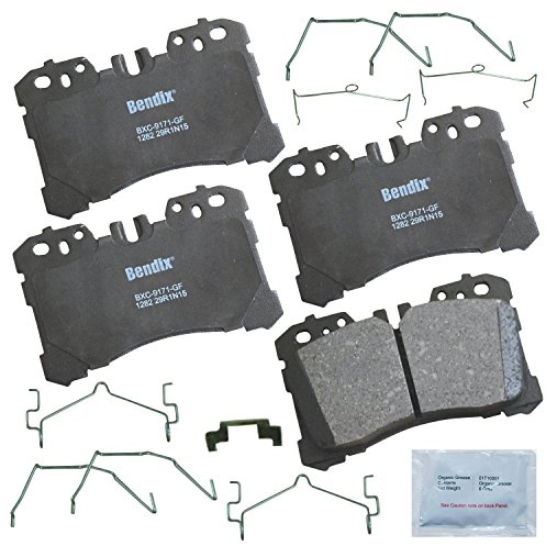 Bendix Priority1 CFC1282 Ceramic Front Brake Pads for Lexus LC500 2020, LC500h 2020, LS460 2017-2007, LS500 2023-2018, LS500h 2023-2018, LS600h 2010-2008, LS600h 2016-2012, Toyota Mirai 2023-2021