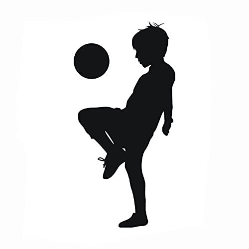 Wandtattoo für Kinderzimmer, Motiv Fußball / Basketball, Wanddekoration Playing boys football